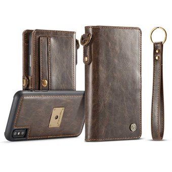 CaseMe leather wallet case for iPhone XS Max - Brown