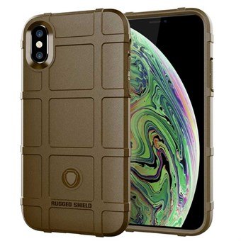 Rugged TPU Case for iPhone XS Max - Brown