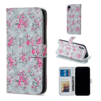 Delicious Short Wallet Pouch iPhone XR - Roses