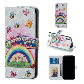 Delicious Short Wallet Pouch iPhone XR - Owl Family