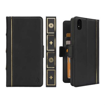 Book Book Leather Card Case iPhone XR - Black