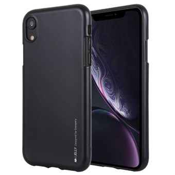 Goospery Matte Cover in Soft TPU for iPhone XR - Black