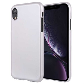Goospery matte Soft TPU Cover for iPhone XR - Silver