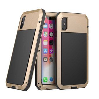 Waterproof metal cover for iPhone XR - Gold