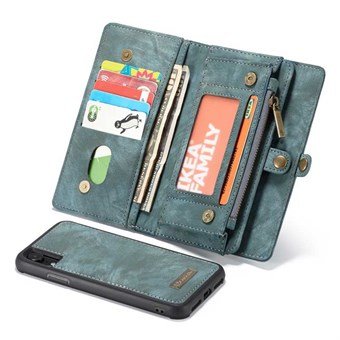 CaseMe Flap Wallet for iPhone XR - Blue
