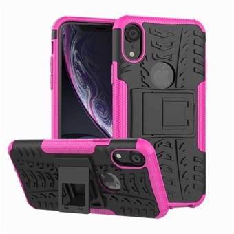 Shockproof Cover in TPU and PC for iPhone XR - Magenta