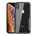 Transparent Shockproof Cover in TPU and PC for iPhone XR - Black