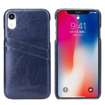 Fashion Leather Cover for iPhone XR - Blue