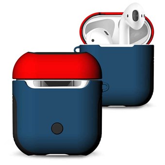 Frosted AirPods Case - Red / Blue
