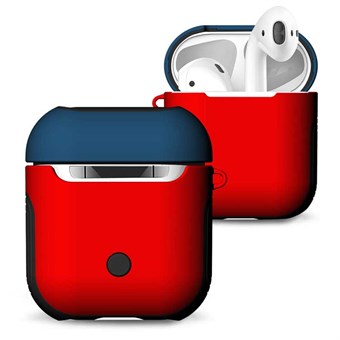 Frosted AirPods Case - Blue / Red