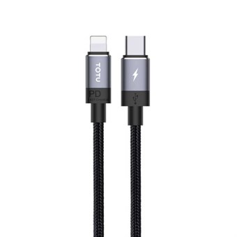 TOTUDESIGN Speedy Series BPD-001 PD USB-C / Type-C to 8 Pin Interface Fast Charge Data Sync Data Cable, Cable Length: 1.2m