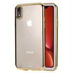 Super Slim Electroplating Hard Case Cover for iPhone XR - Gold