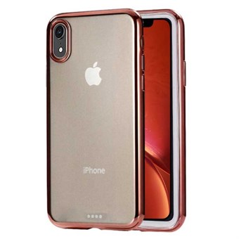 Super Slim Electroplating Hard Case Cover for iPhone XR - Rose Gold