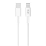 KIVEE KV-CT206 3A Type-C / USB-C to 8 Pin TPE Charging Data Cable, Length: 1m
