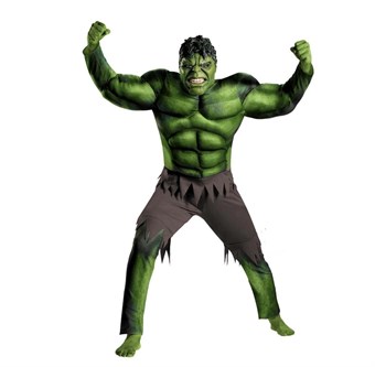 HULK Costume Kids - Incl. Mask + Suit - Small - 110-125 cm