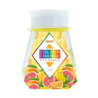 AirPure Color Change Crystals - Color Changing Crystals - Citrus Zing - Light with Scent of Lemon