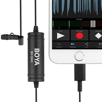 Boya Microphone BY-DM1 Lavalier Lightning 6m