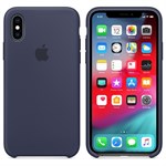 iPhone X / iPhone XS Silicone Case - Navy Blue