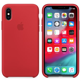 iPhone X / iPhone XS Silicone Case - Red