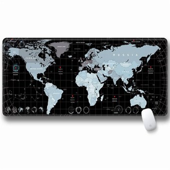 Mousepad XXL with World Map / Gamer Pad - 80 x 30 cm