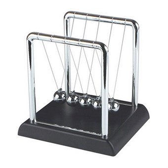 Newton Cradle - Mini Edition with 5 Pendulum Balls