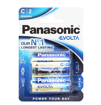 Panasonic Evolta C batteries - 2 pcs