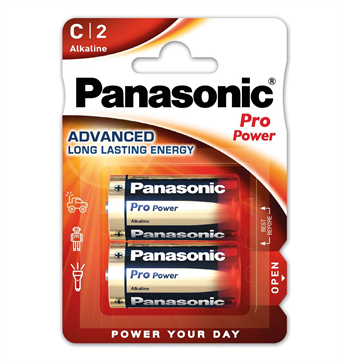 Panasonic Pro Power Alkaline C batteries - 2 pcs
