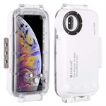 Puluz iPhone XS Max Waterproof Underwater Housing / 40 m - White
