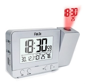 Fanju FJ3531 Alarm Clock with Rotating Projector - Multifunctional