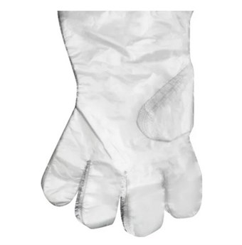 Disposable Gloves  - HDPE Plast - One Size - CE Approved - 100-Pack