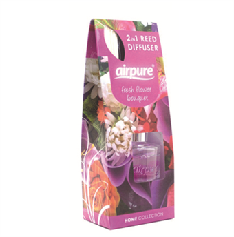 AirPure 2 in 1 Reed Diffuser - Scent Spreaders - Fresh Flower - Fragrance of Fresh Flowers