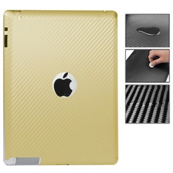 Carbon Sticker iPad 2/3/4 - Gold