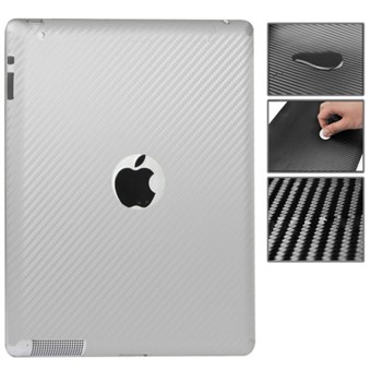 Carbon Sticker iPad 2/3/4 - Silver