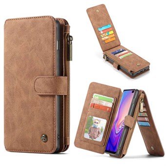 CaseMe Flip Wallet for Samsung Galaxy S10 - Brown