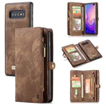 CaseMe Flap Wallet for Samsung Galaxy S10 - Brown