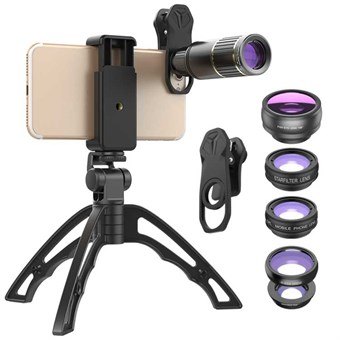 Mobile 6 in 1 Multi Lens Kit and Tripod
