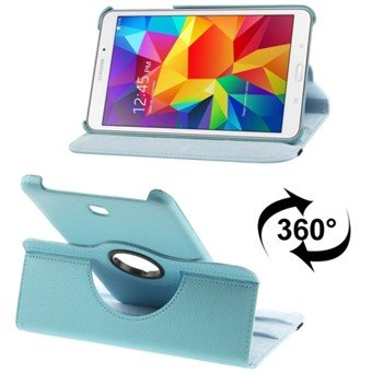 360 Rotating Leather Cover for Tab 4 8.0 (Light Blue)
