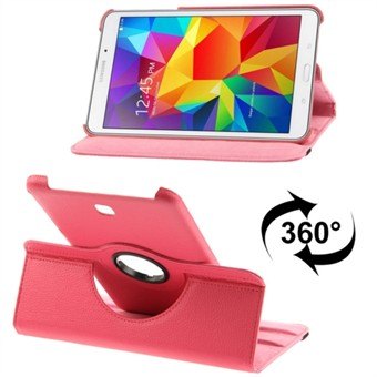 360 Rotating Leather Cover for Tab 4 8.0 (Magenta)