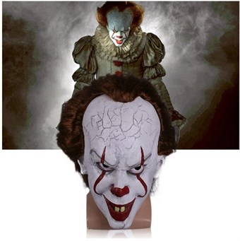 Stephen King\'s Pennywise Clown Mask from the Horror Movie "It" - Adult