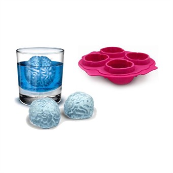 Brain Shape Freeze Ice Maker Tray (Black)