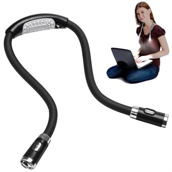 Handsfree Flexible Neck Mount LED Reading Lamp