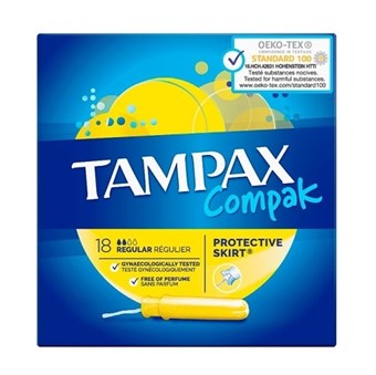 Tampax Compak Regular Tampons - 18 pcs