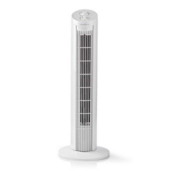 Tower Fan | 3 speeds | Turning function | Timer function | White