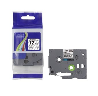 Brother Compatible TZ 231 - Black text White tape 12mm x 8 m