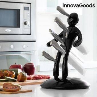 Voodoo Knife block with 5 blades - Black