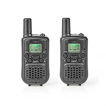Walkie Talkie | 5 km Range | 8 Channels | VOX | 2 pcs. - Black