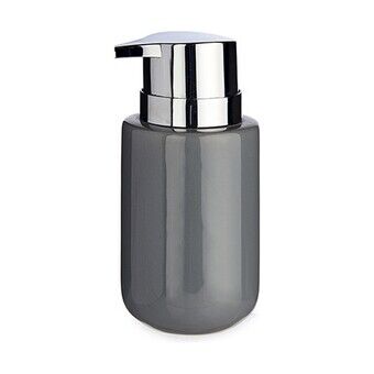 Soap Dispenser Silver Grey Ceramic Metal 350 ml (6 Units)
