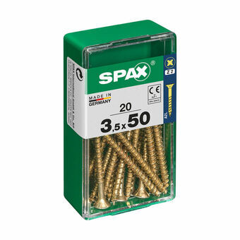 Box of screws SPAX 4081020350501 Wood screw Flat head (3,5 x 50 mm)