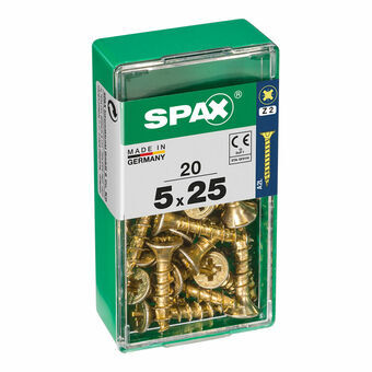 Box of screws SPAX 4081020500251 Wood screw Flat head (5 x 25 mm) (5,0 x 25 mm)