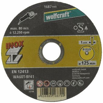 Cutting disc Wolfcraft 1687999